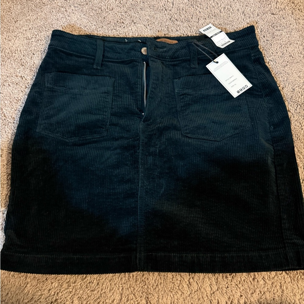 Judy Blue Dark Green Corduroy Mini Skirt